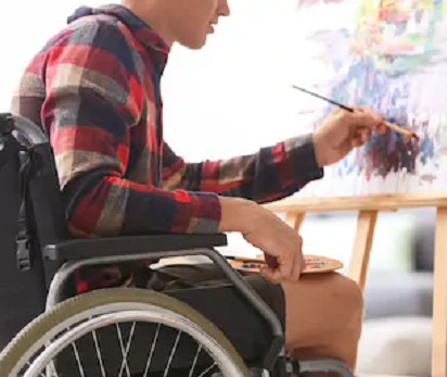 Wheelchair artist